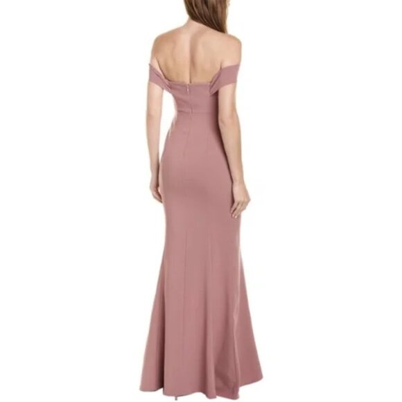 LIKELY Bartolli Off-the-Shoulder Nostalgia Rose Mermaid Evening Gown NWT Size 6 - Picture 7 of 17